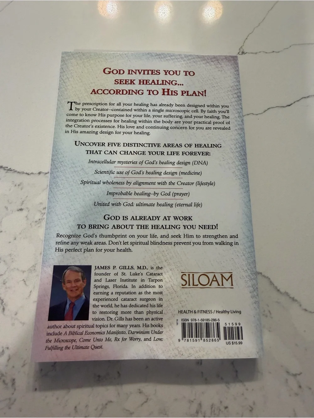 Gods prescription for healing paperback paper back book James gill’s new new new